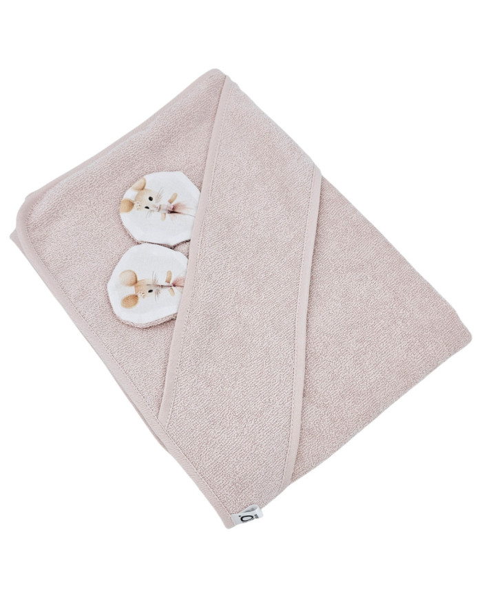 Serviette de bain en bambou BALLERINA MOUSE/ROSE PINK Serviette de bain en bambou BALLERINA MOUSE/ROSE PINK