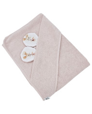 Serviette de bain en bambou BALLERINA MOUSE/ROSE PINK Serviette de bain en bambou BALLERINA MOUSE/ROSE PINK