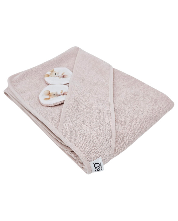 Serviette de bain en bambou BALLERINA MOUSE/ROSE PINK Serviette de bain en bambou BALLERINA MOUSE/ROSE PINK