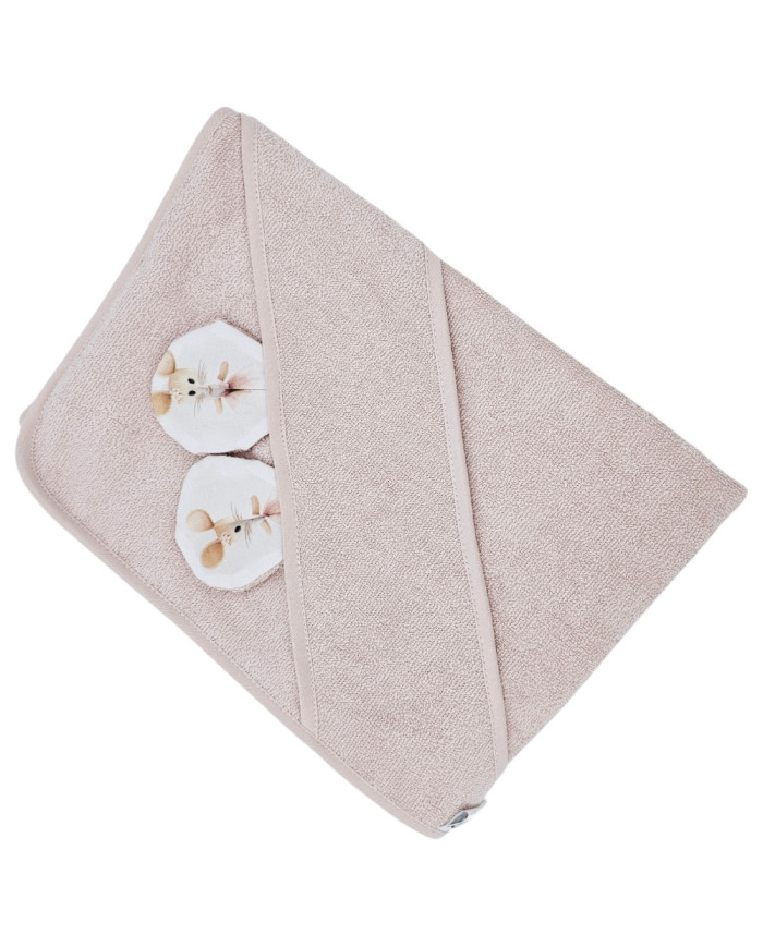 Bambusa vannas dvielis BALLERINA MOUSE/ROSE PINK