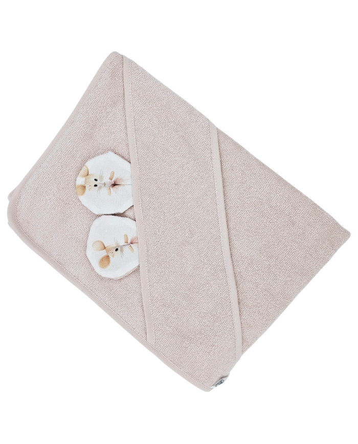 Serviette de bain en bambou BALLERINA MOUSE/ROSE PINK Serviette de bain en bambou BALLERINA MOUSE/ROSE PINK