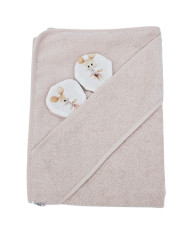 Serviette de bain en bambou BALLERINA MOUSE/ROSE PINK Serviette de bain en bambou BALLERINA MOUSE/ROSE PINK