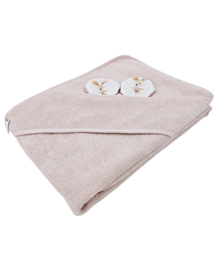 Serviette de bain en bambou BALLERINA MOUSE/ROSE PINK Serviette de bain en bambou BALLERINA MOUSE/ROSE PINK
