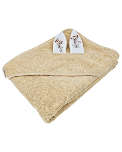 Pamut fürdőköpeny GARDENER BEAR/BEIGE Pamut fürdőköpeny GARDENER BEAR/BEIGE
