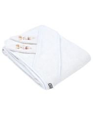 Bademantel aus Baumwolle BALLERINA MOUSE/WHITE