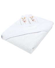 Peignoir en coton BALLERINA MOUSE/WHITE