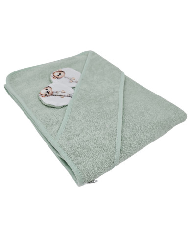 Bambusz fürdőlepedő GARDENER BEAR/MINT Bambusz fürdőlepedő GARDENER BEAR/MINT