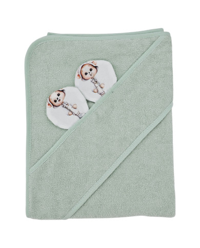 Bambusz fürdőlepedő GARDENER BEAR/MINT Bambusz fürdőlepedő GARDENER BEAR/MINT