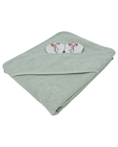 Bambusz fürdőlepedő GARDENER BEAR/MINT Bambusz fürdőlepedő GARDENER BEAR/MINT