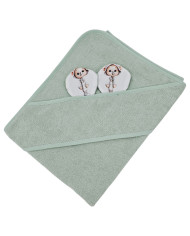 Bamboo bath cover GARDENER BEAR/MINT Bamboo bath cover GARDENER BEAR/MINT