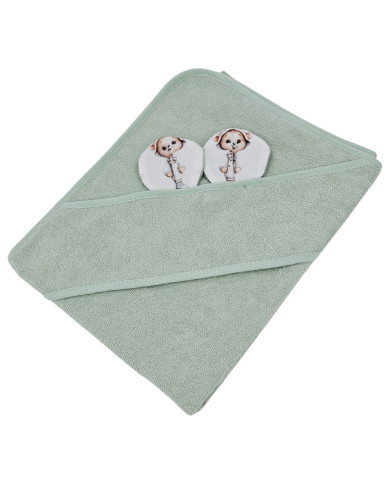 Bambusz fürdőlepedő GARDENER BEAR/MINT Bambusz fürdőlepedő GARDENER BEAR/MINT