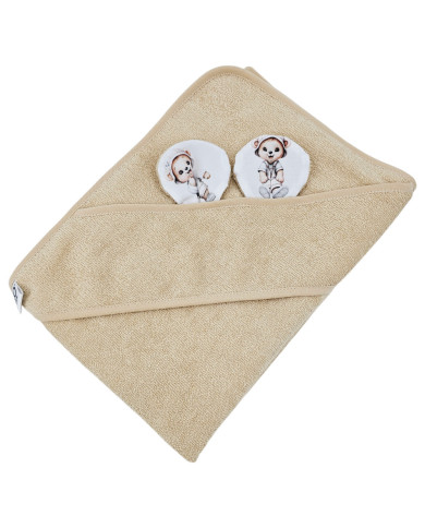 Бамбуковое банное полотенце GARDENER BEAR/BEIGE Бамбуковое банное полотенце GARDENER BEAR/BEIGE