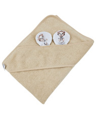 Bamboo bath cover GARDENER BEAR/BEIGE Bamboo bath cover GARDENER BEAR/BEIGE