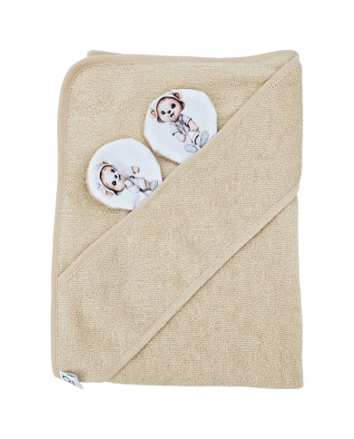 Bambusz fürdőlepedő GARDENER BEAR/BEIGE Bambusz fürdőlepedő GARDENER BEAR/BEIGE
