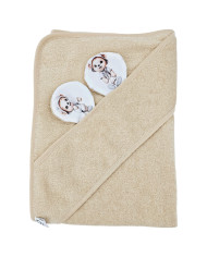 Bambusa vannas dvielis GARDENER BEAR/BEIGE Bambusa vannas dvielis GARDENER BEAR/BEIGE