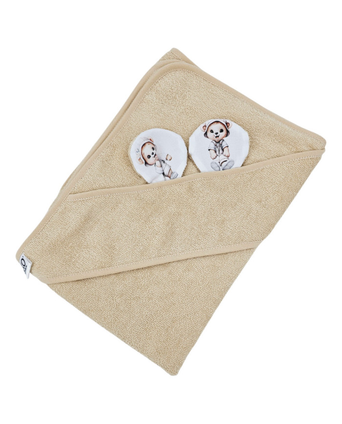 Bamboo bath cover GARDENER BEAR/BEIGE Bamboo bath cover GARDENER BEAR/BEIGE