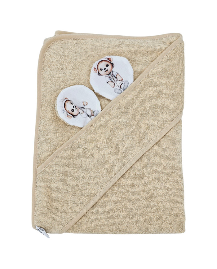 Badetuch aus Bambus GARDENER BEAR/BEIGE Badetuch aus Bambus GARDENER BEAR/BEIGE