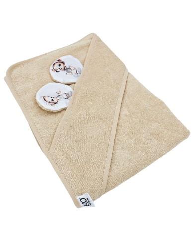 Бамбуковое банное полотенце GARDENER BEAR/BEIGE Бамбуковое банное полотенце GARDENER BEAR/BEIGE