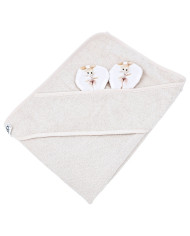 Serviette de bain en bambou BALLERINA MOUSE/LIGHT BEIGE Serviette de bain en bambou BALLERINA MOUSE/LIGHT BEIGE