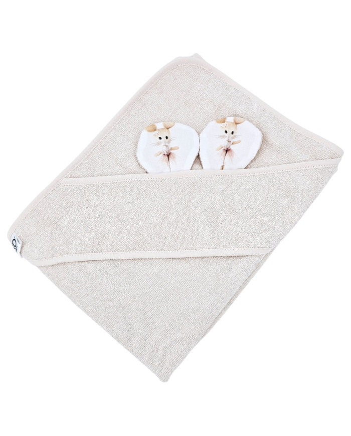 Бамбуковое банное полотенце BALLERINA MOUSE/LIGHT BEIGE Бамбуковое банное полотенце BALLERINA MOUSE/LIGHT BEIGE