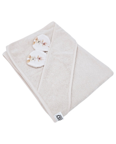 Бамбуковое банное полотенце BALLERINA MOUSE/LIGHT BEIGE Бамбуковое банное полотенце BALLERINA MOUSE/LIGHT BEIGE