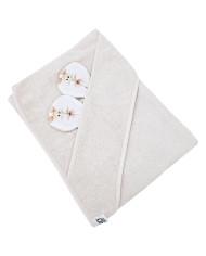 Badetuch aus Bambus BALLERINA MOUSE/LIGHT BEIGE Badetuch aus Bambus BALLERINA MOUSE/LIGHT BEIGE