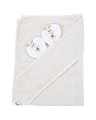 Бамбуковое банное полотенце BALLERINA MOUSE/LIGHT BEIGE Бамбуковое банное полотенце BALLERINA MOUSE/LIGHT BEIGE