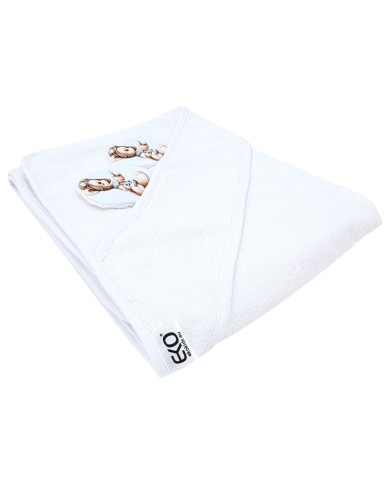 Serviette de bain en bambou PILOT BEAR/WHITE Serviette de bain en bambou PILOT BEAR/WHITE