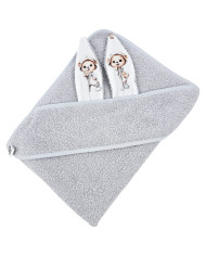 Peignoir en coton GARDENER BEAR/GREY