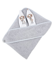 Peignoir en coton GARDENER BEAR/GREY