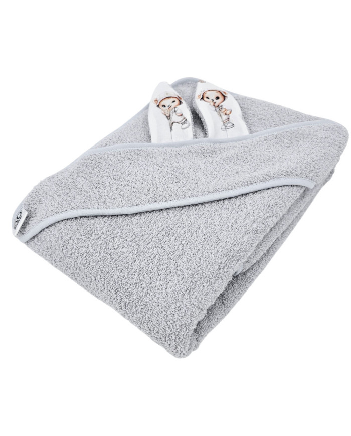 Peignoir en coton GARDENER BEAR/GREY
