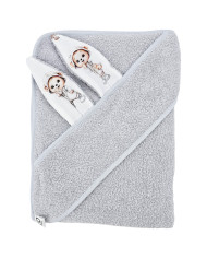 Peignoir en coton GARDENER BEAR/GREY