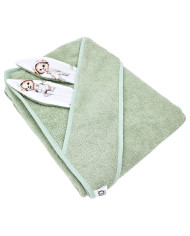 Bademantel aus Baumwolle GARDENER BEAR/MINT