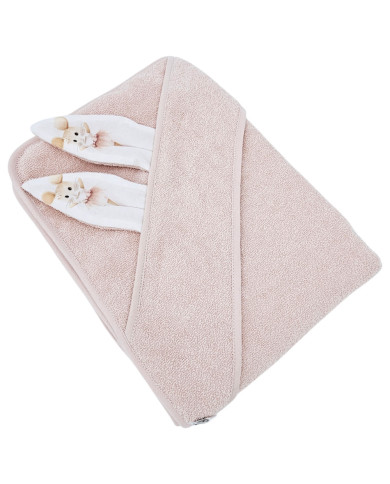 Хлопковый банный халат BALLERINA MOUSE/ROSE PINK Хлопковый банный халат BALLERINA MOUSE/ROSE PINK