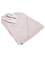 Bademantel aus Baumwolle BALLERINA MOUSE/ROSE PINK Bademantel aus Baumwolle BALLERINA MOUSE/ROSE PINK