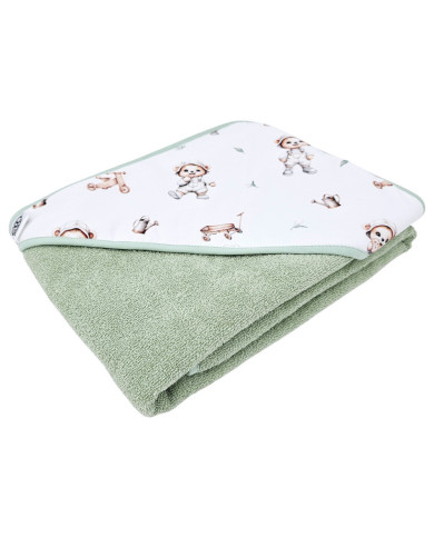 Bath robe GARDENER BEAR/MINT Bath robe GARDENER BEAR/MINT