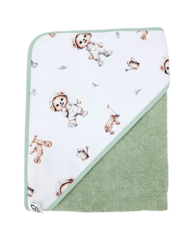 Bath robe GARDENER BEAR/MINT Bath robe GARDENER BEAR/MINT