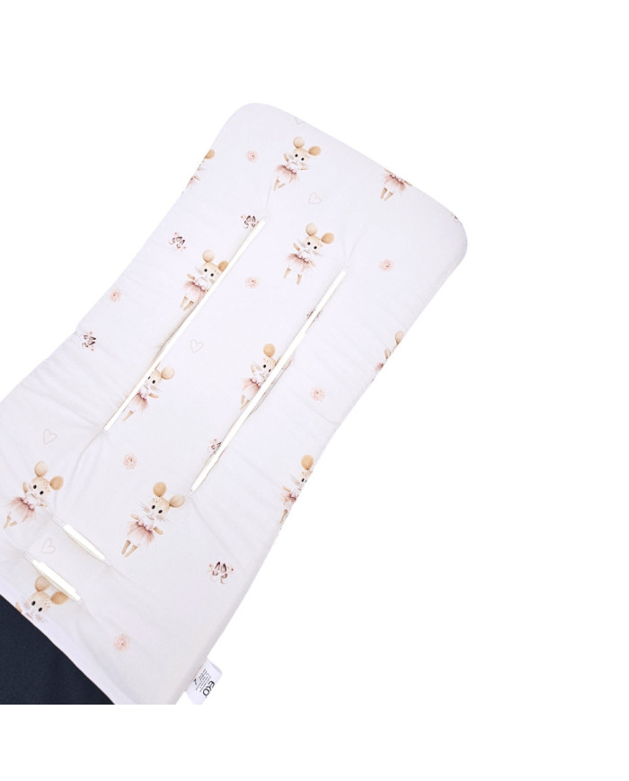 Вкладыш в коляску с поролоном MEMORY BALLERINA MOUSE Вкладыш в коляску с поролоном MEMORY BALLERINA MOUSE
