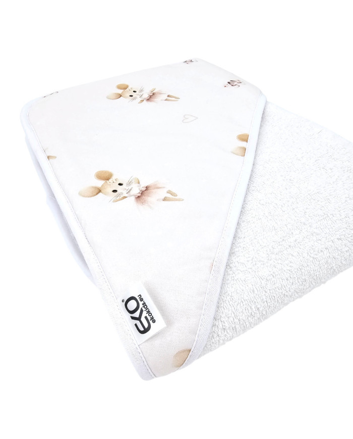 Bademantel BALLERINA MOUSE/WHITE Bademantel BALLERINA MOUSE/WHITE