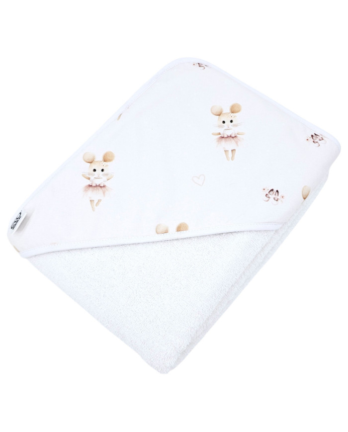 Bath robe BALLERINA MOUSE/WHITE