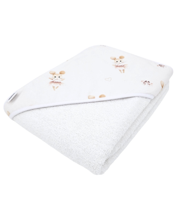 Bath robe BALLERINA MOUSE/WHITE