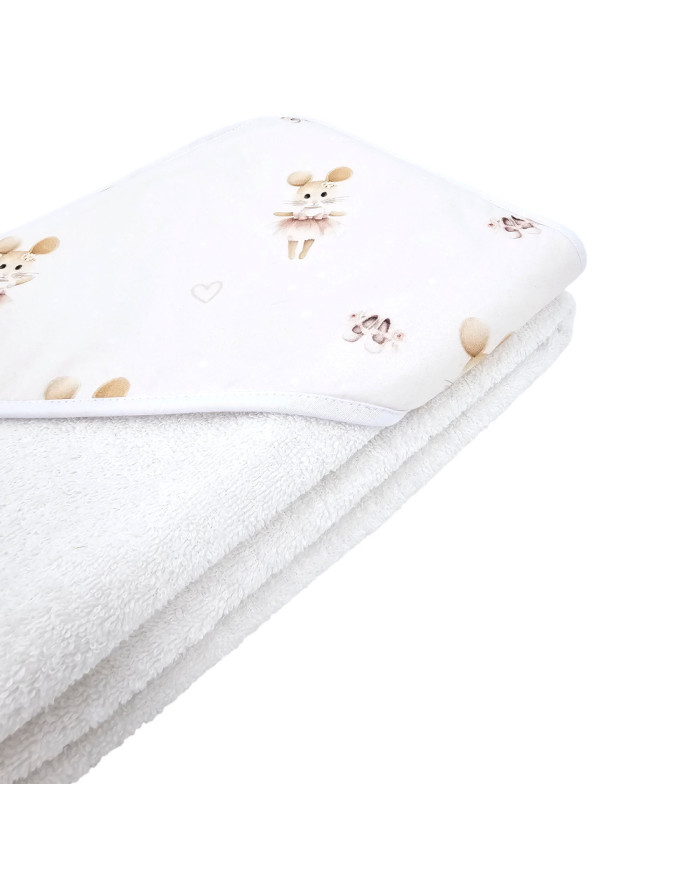 Vannas halāts BALLERINA MOUSE/WHITE