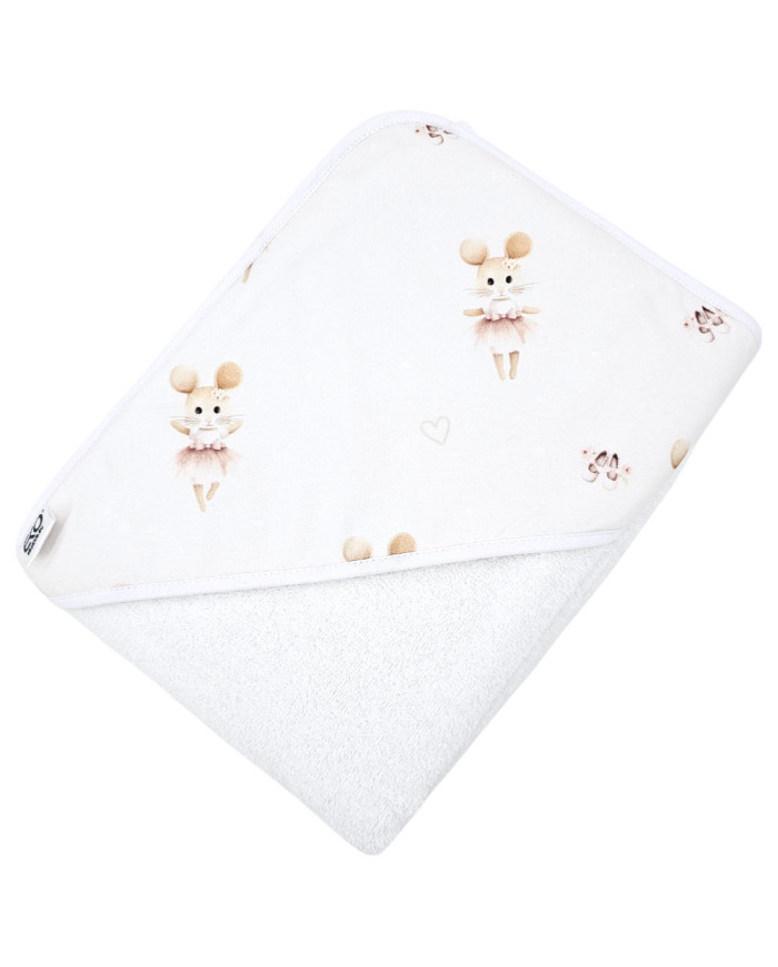 Bath robe BALLERINA MOUSE/WHITE