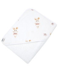 Bath robe BALLERINA MOUSE/WHITE