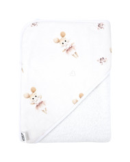 Bath robe BALLERINA MOUSE/WHITE