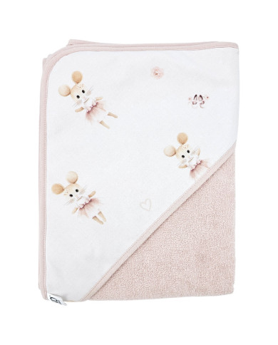 Koupelnový župan BALLERINA MOUSE/ROSE PINK
