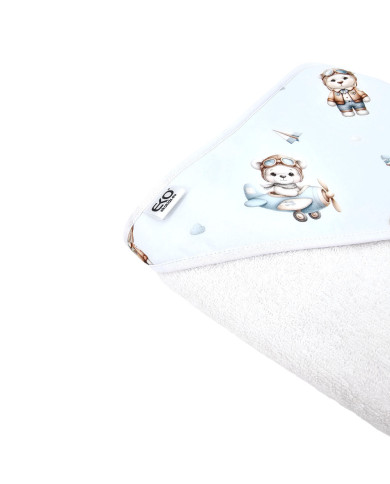 Peignoir PILOT BEAR/WHITE Peignoir PILOT BEAR/WHITE