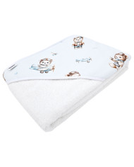 Bath robe PILOT BEAR/WHITE Bath robe PILOT BEAR/WHITE