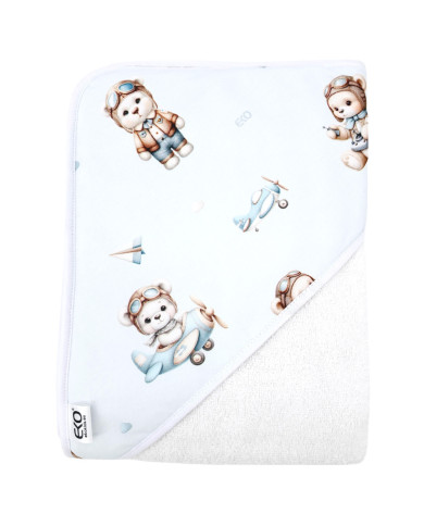 Peignoir PILOT BEAR/WHITE Peignoir PILOT BEAR/WHITE