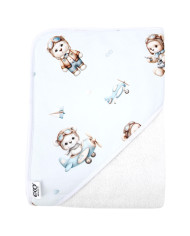 Bath robe PILOT BEAR/WHITE Bath robe PILOT BEAR/WHITE